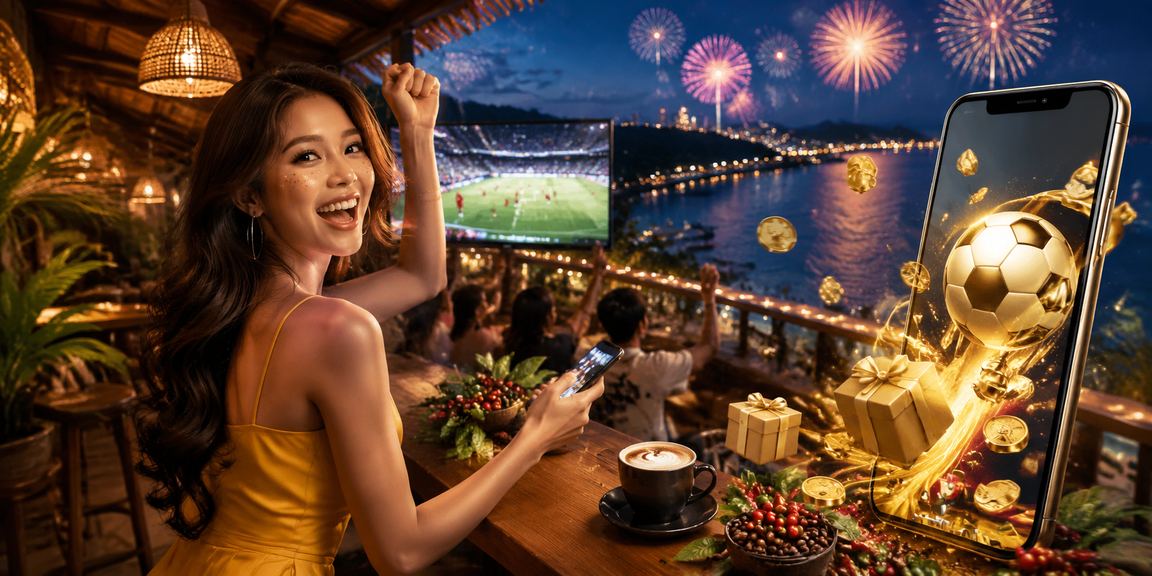 Người dùng tại Phú Quốc kiểm tra giao dịch nạp tiền và hoàn tiền trên điện thoại tại quán cà phê